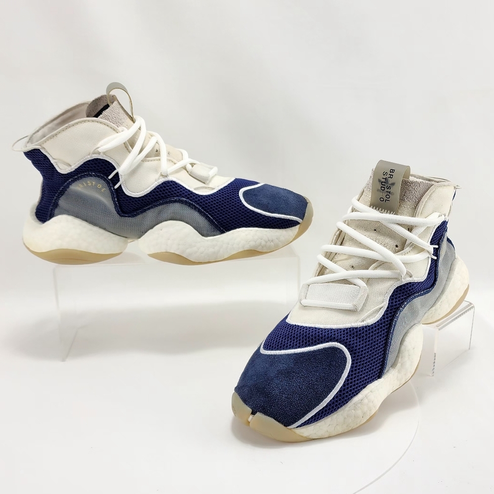 ADIDAS x BRISTOL STUDIO CRAZY BYW - Sneaker, blue/white, size 9